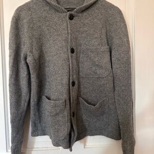 Cozy Gray J.Crew Button-Up Cardigan